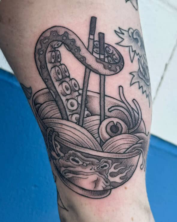 custom ramen tattoo